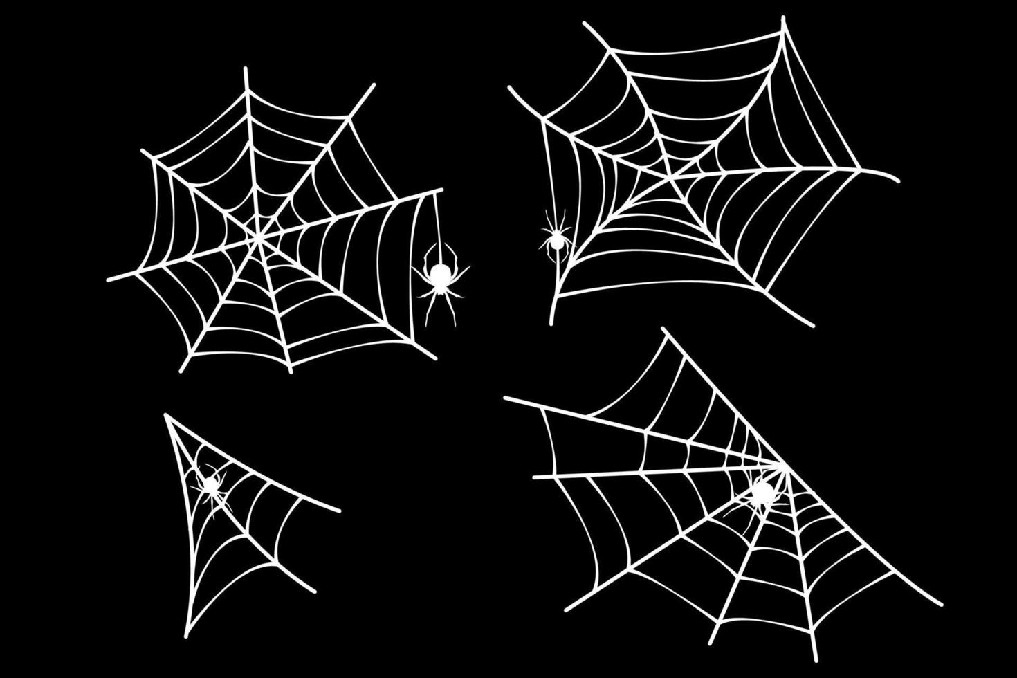 ilustración de vector de tela de araña