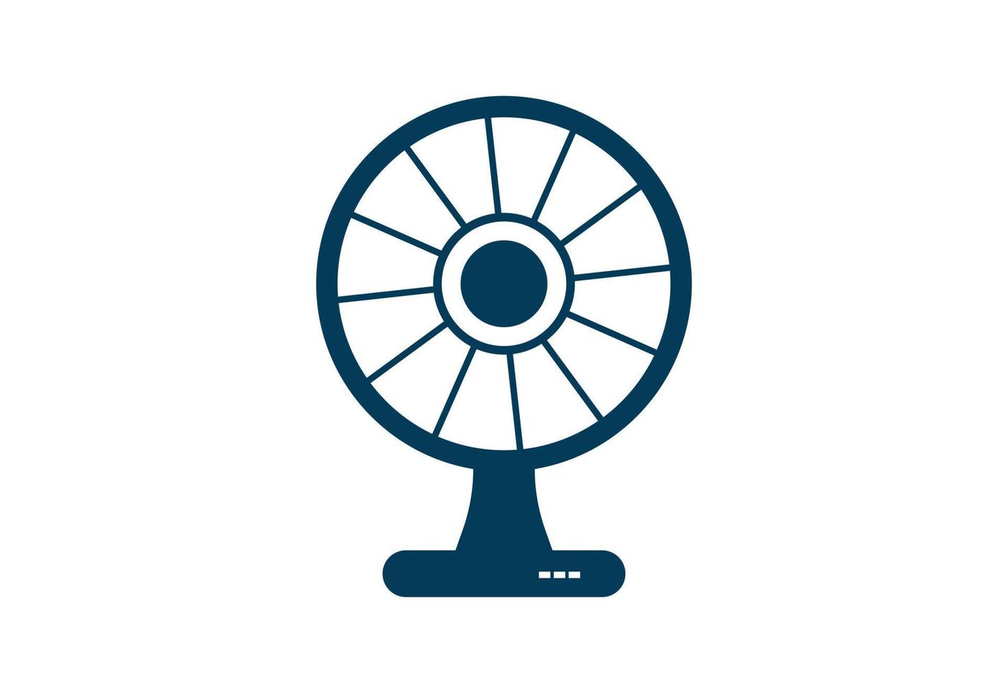 Creative Fan logo design, Vector illustration