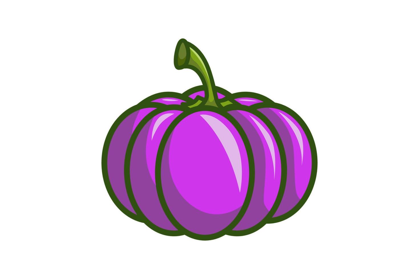 Pumpkin organic Vector Logo