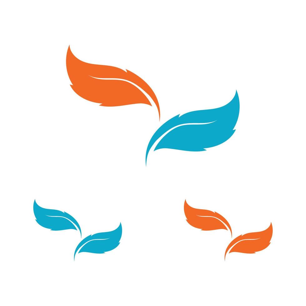 leaf logo and symbol vector