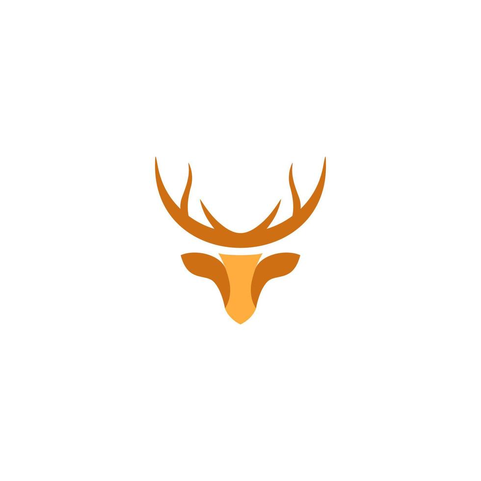 deer head vector logo design