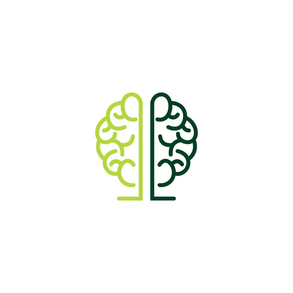 brain logo design, tree brain, energy lamp brain vector