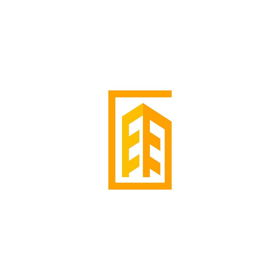 office building logo design, real estate logo vector