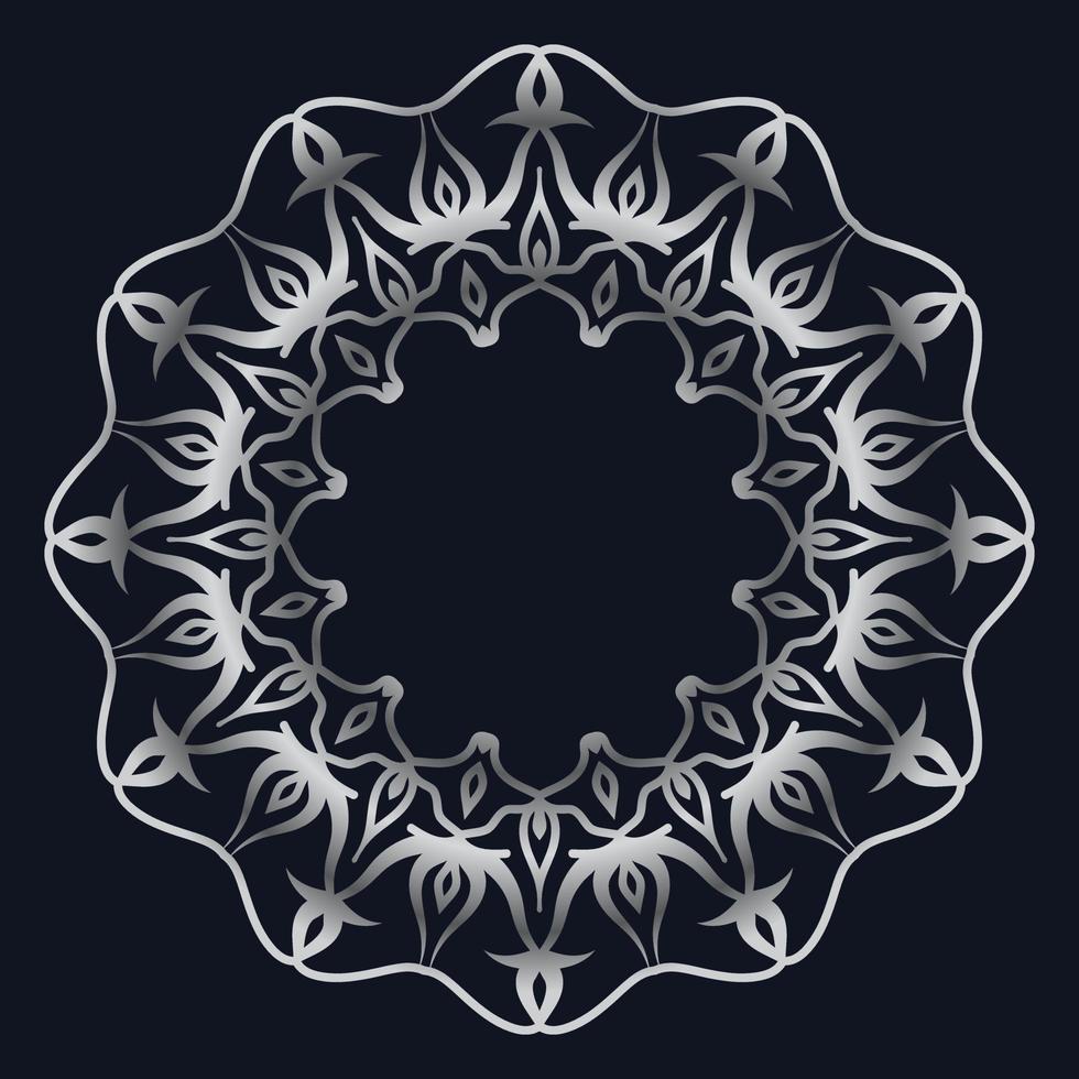 elementos decorativos lujo ornamento patrón gradiente mandala diseño vector