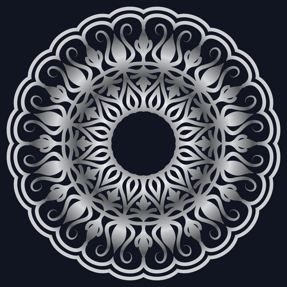 Decorative elements luxury ornament pattern gradient mandala design vector