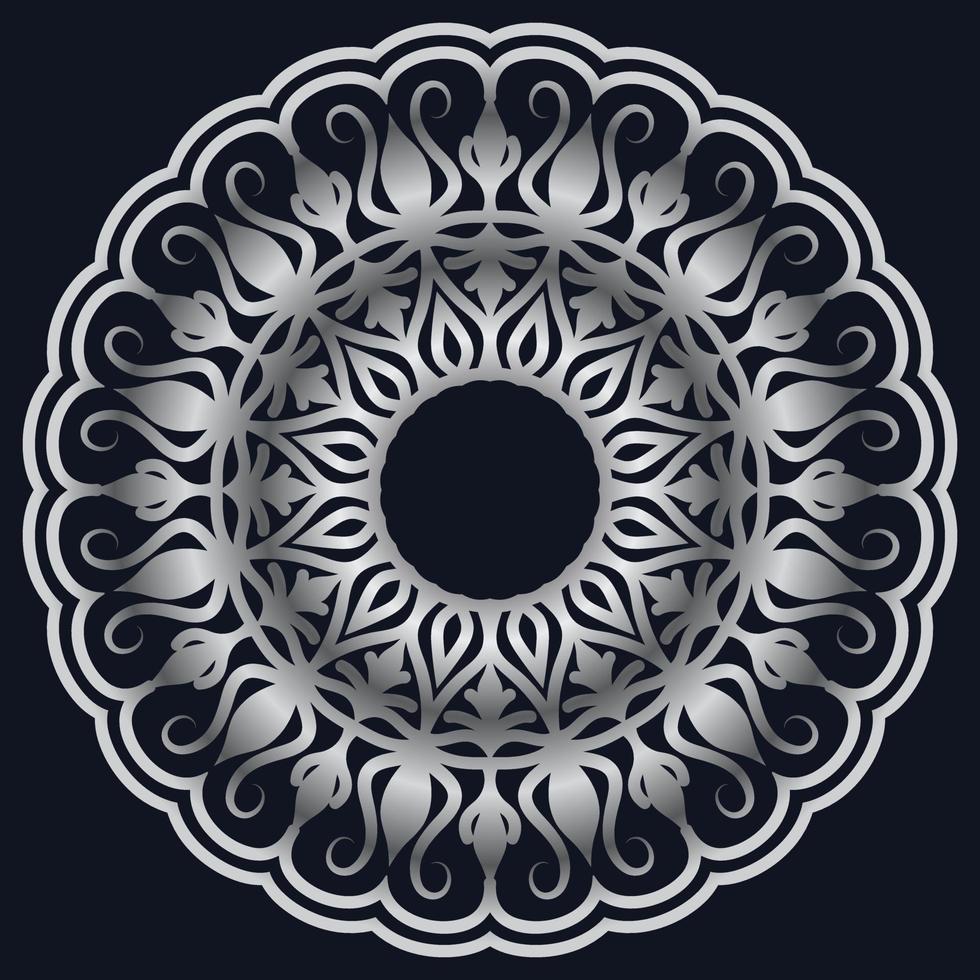 elementos decorativos lujo ornamento patrón gradiente mandala diseño vector