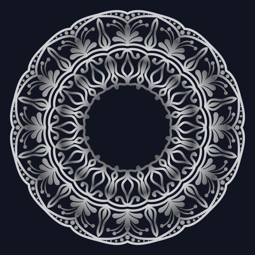 elementos decorativos lujo ornamento patrón gradiente mandala diseño vector