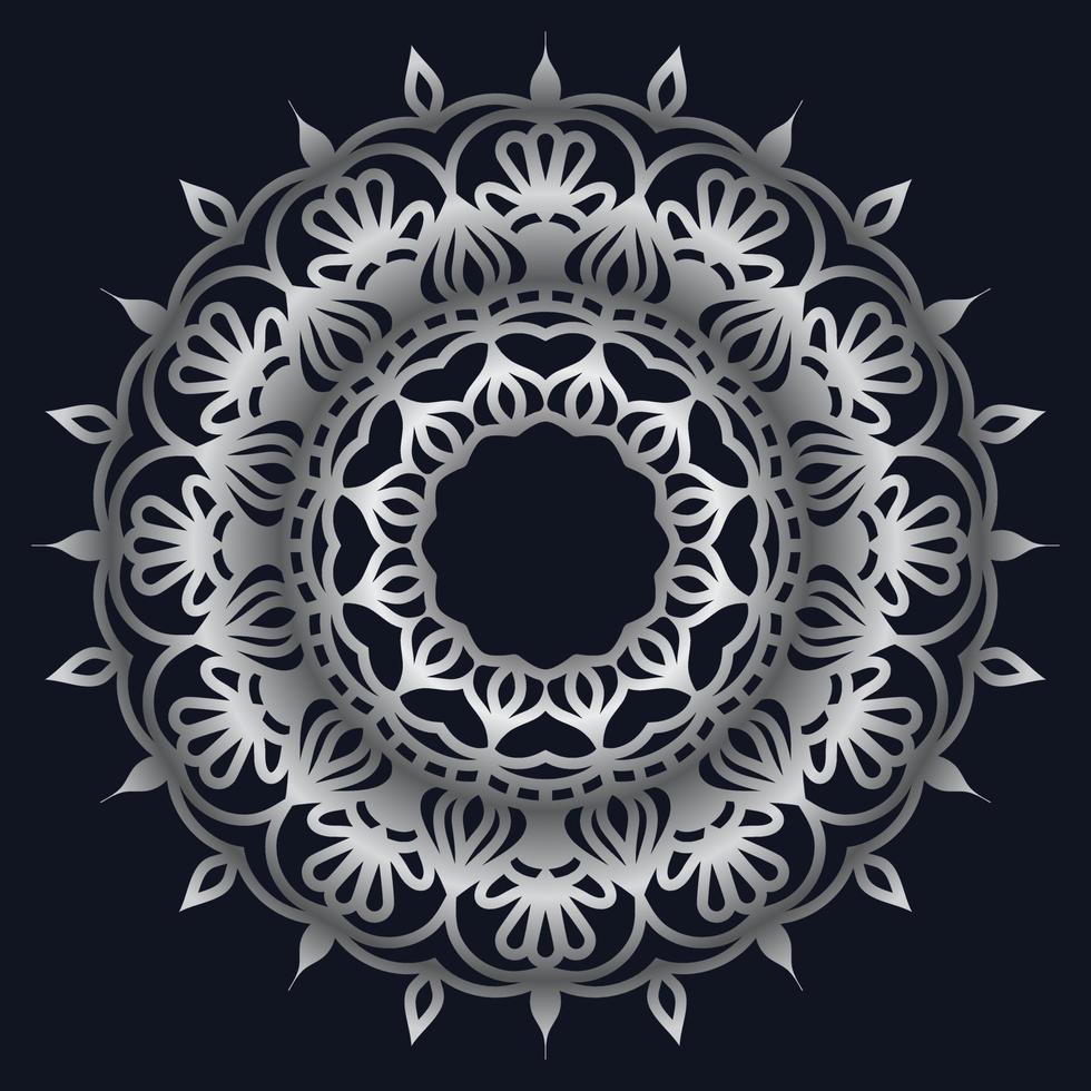 Decorative elements luxury ornament pattern gradient mandala design vector