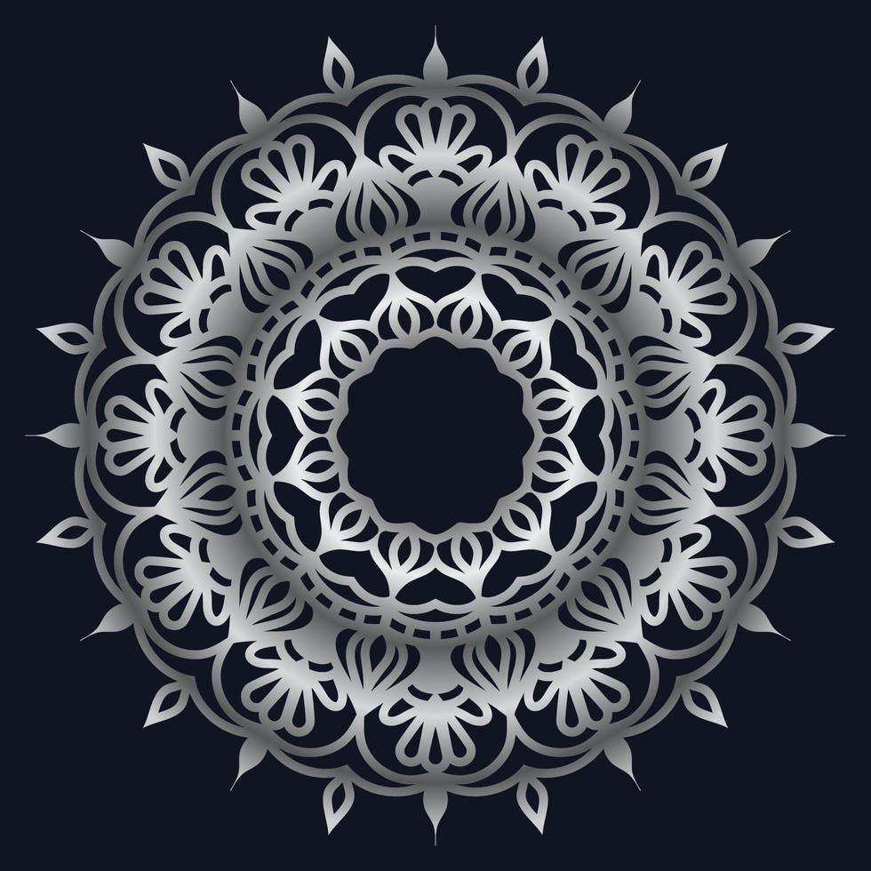 elementos decorativos lujo ornamento patrón gradiente mandala diseño vector