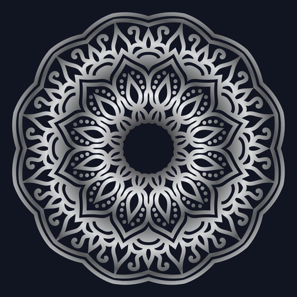 Decorative elements luxury ornament pattern gradient mandala design vector