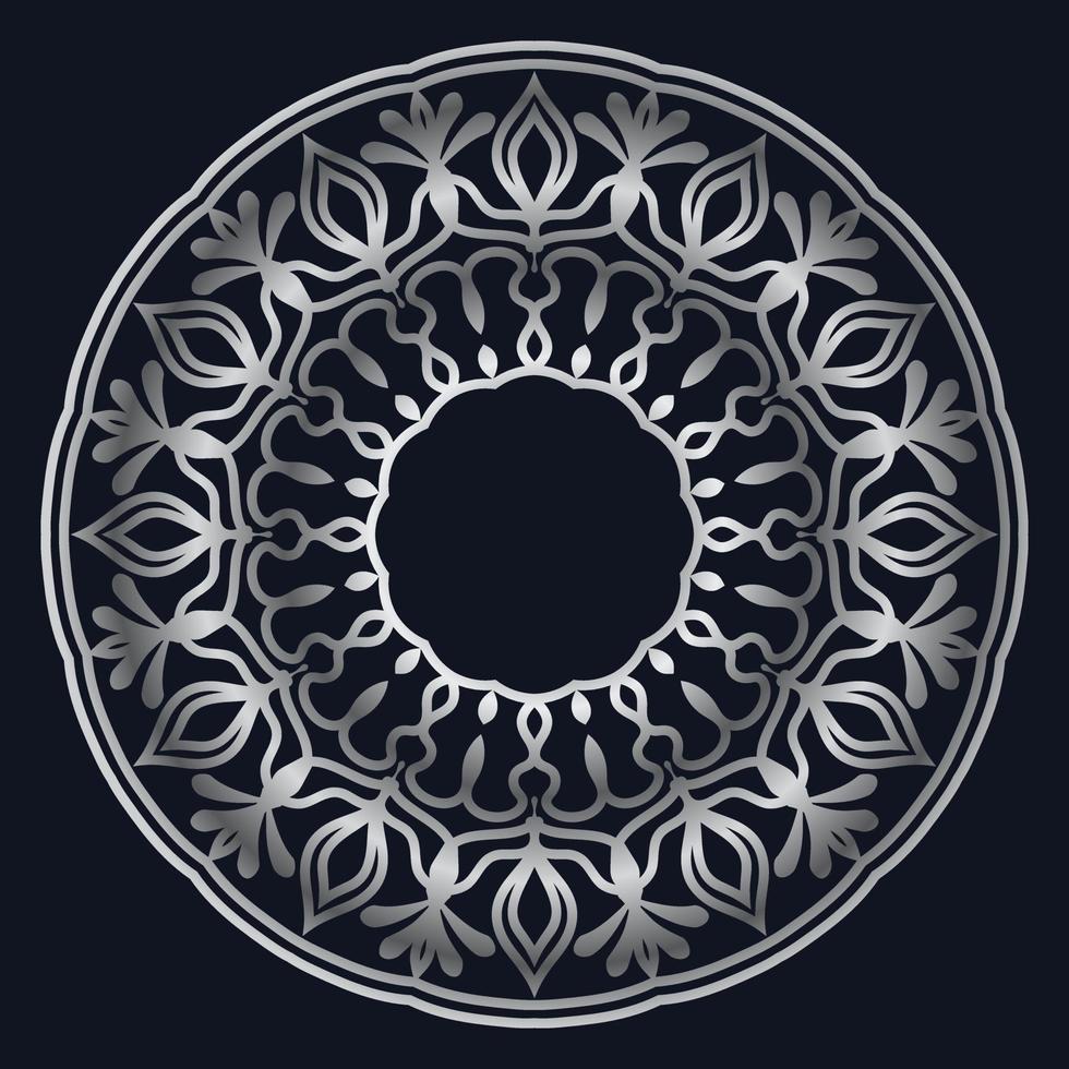 elementos decorativos lujo ornamento patrón gradiente mandala diseño vector