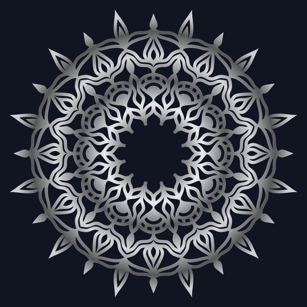 Decorative elements luxury ornament pattern gradient mandala design vector
