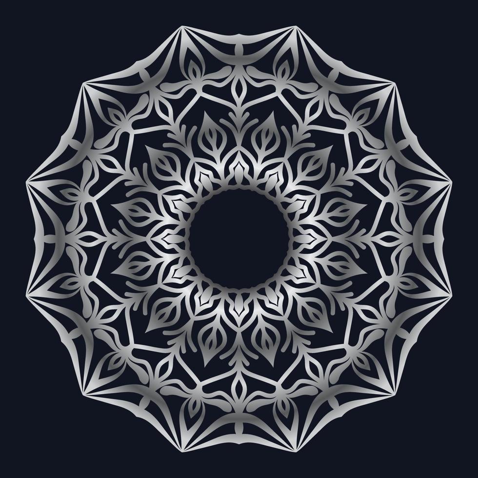 Decorative elements luxury ornament pattern gradient mandala design vector