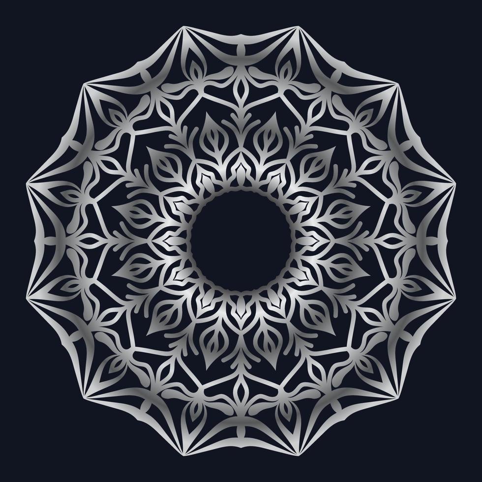 elementos decorativos lujo ornamento patrón gradiente mandala diseño vector