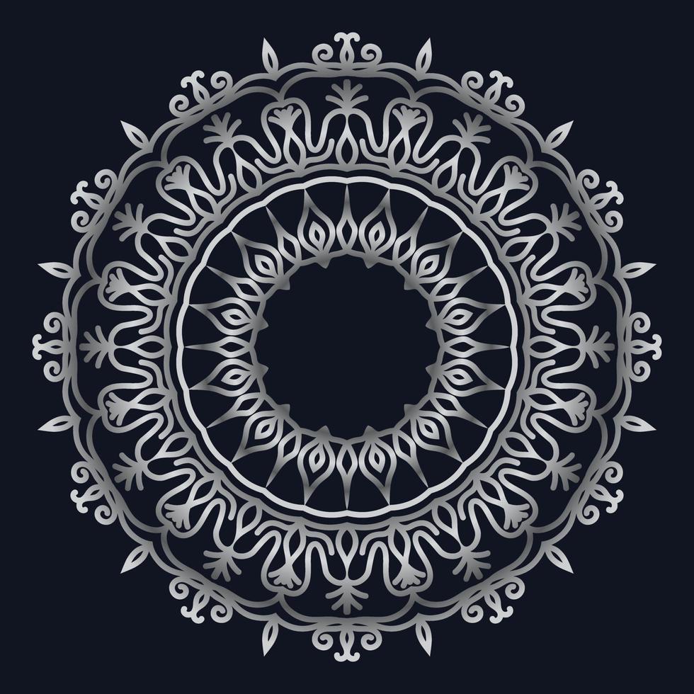 elementos decorativos lujo ornamento patrón gradiente mandala diseño vector