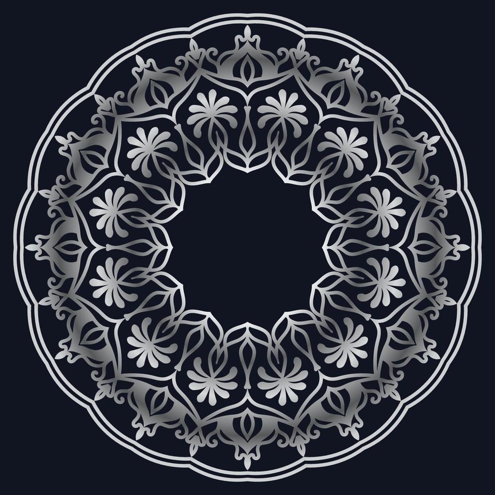 Decorative elements luxury ornament pattern gradient mandala design vector