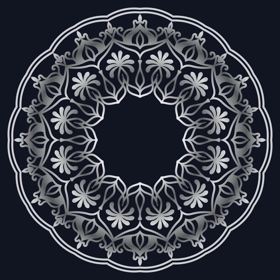 elementos decorativos lujo ornamento patrón gradiente mandala diseño vector