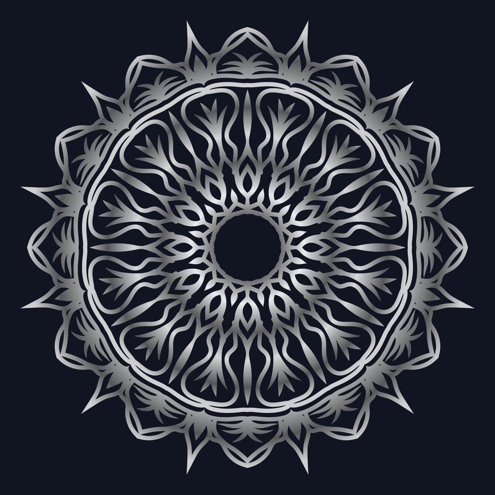 Decorative elements luxury ornament pattern gradient mandala design vector