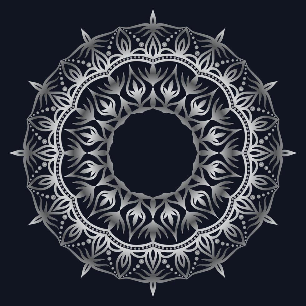 elementos decorativos lujo ornamento patrón gradiente mandala diseño vector