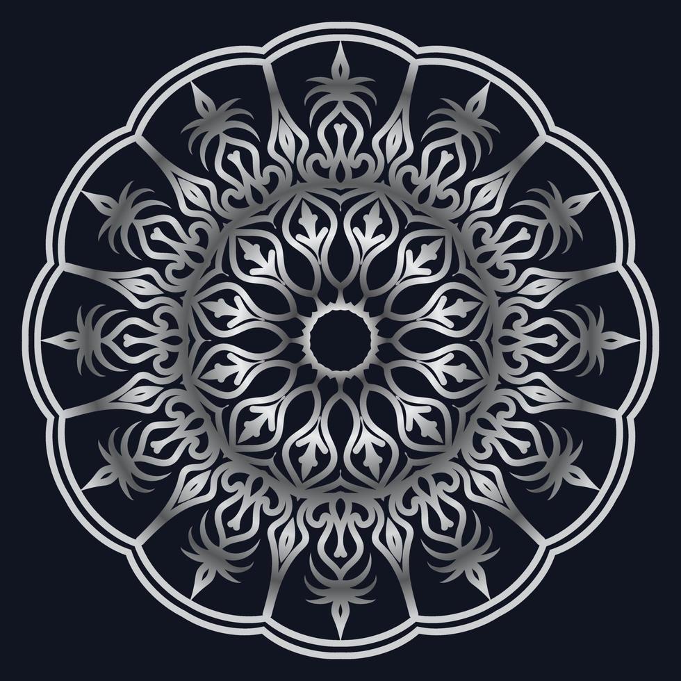 elementos decorativos lujo ornamento patrón gradiente mandala diseño vector