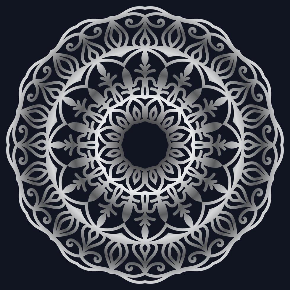 Decorative elements luxury ornament pattern gradient mandala design vector
