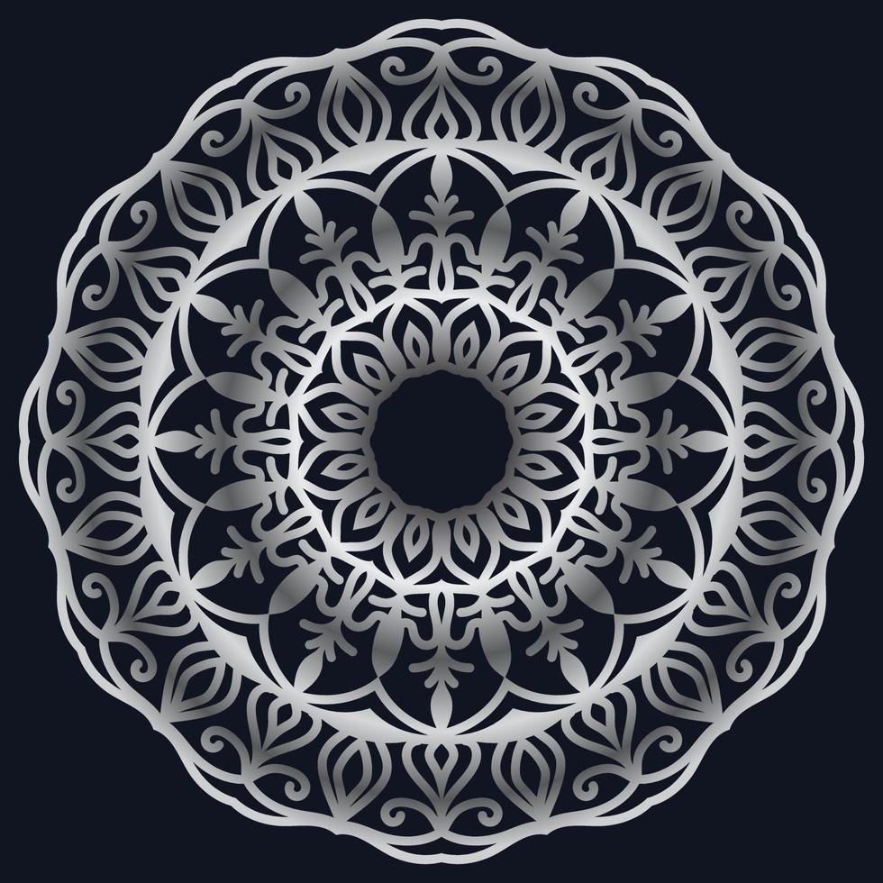 elementos decorativos lujo ornamento patrón gradiente mandala diseño vector