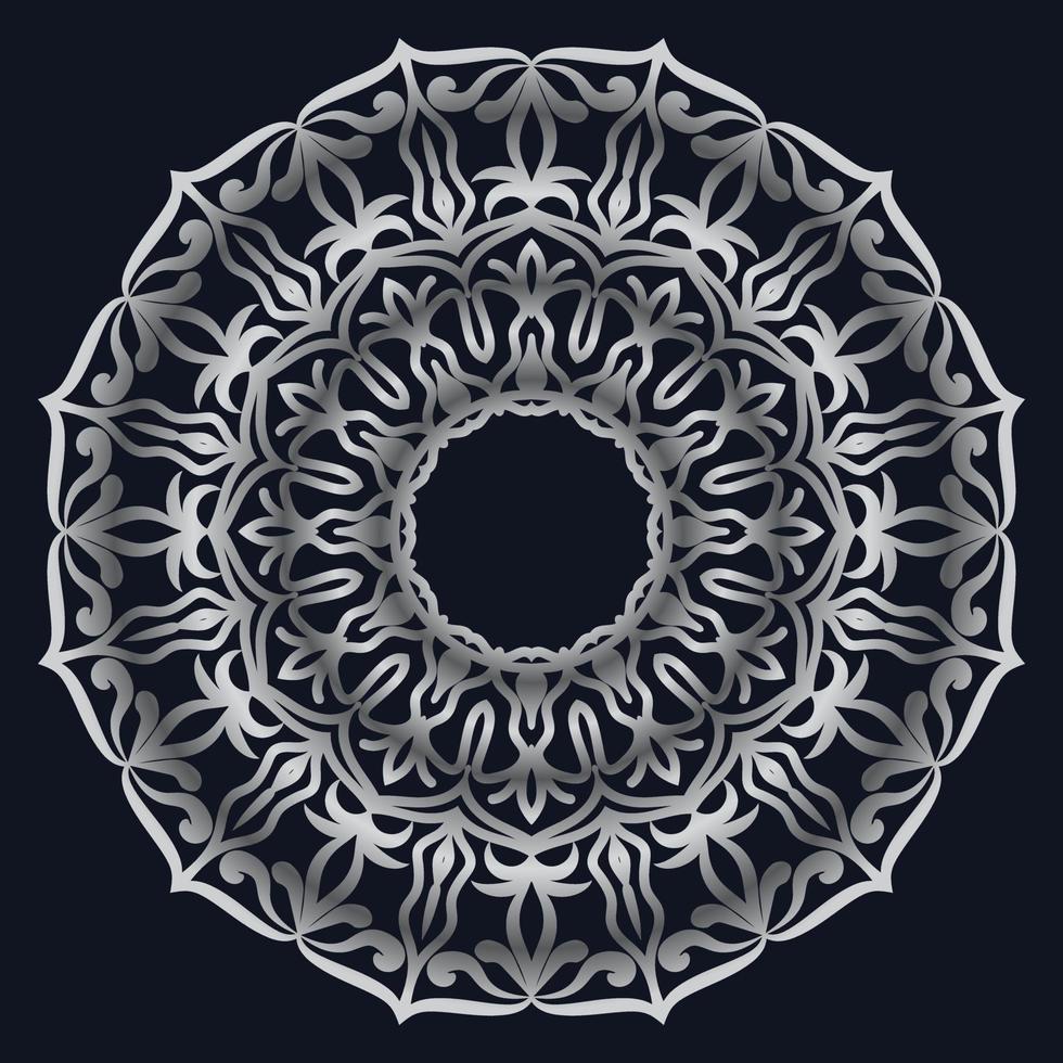 Decorative elements luxury ornament pattern gradient mandala design vector