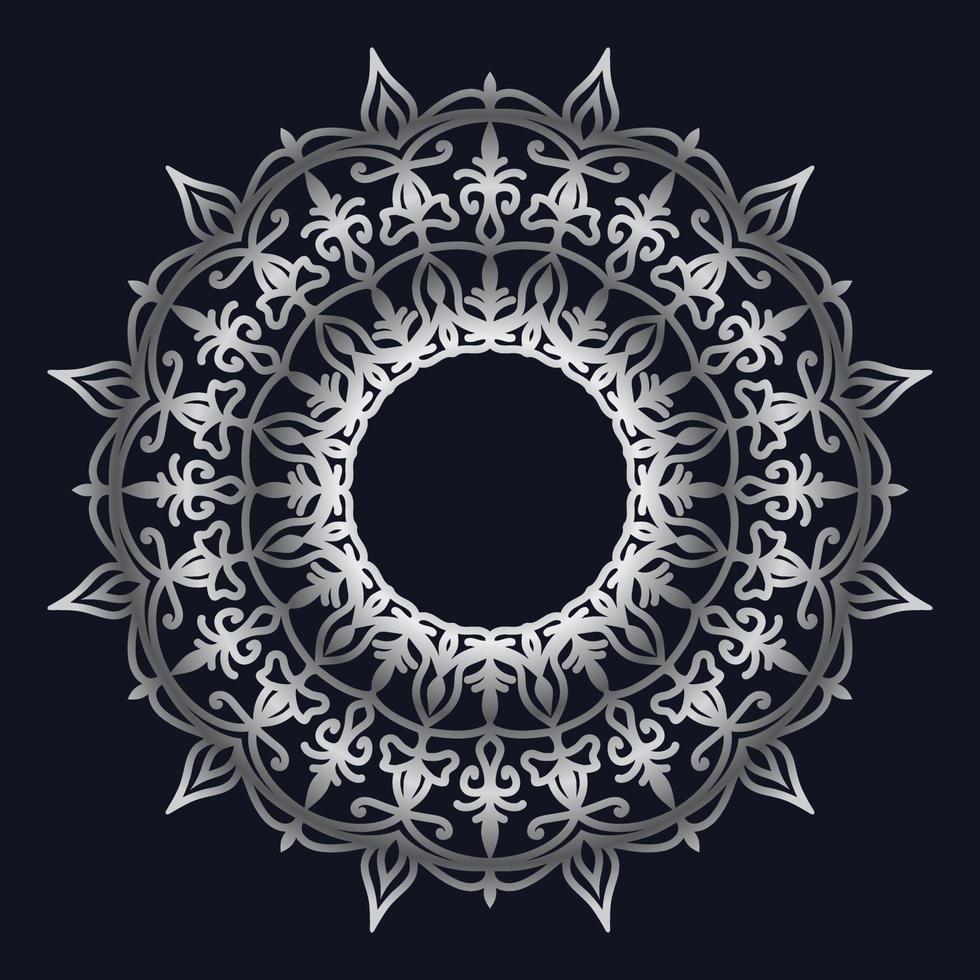 Decorative elements luxury ornament pattern gradient mandala design vector