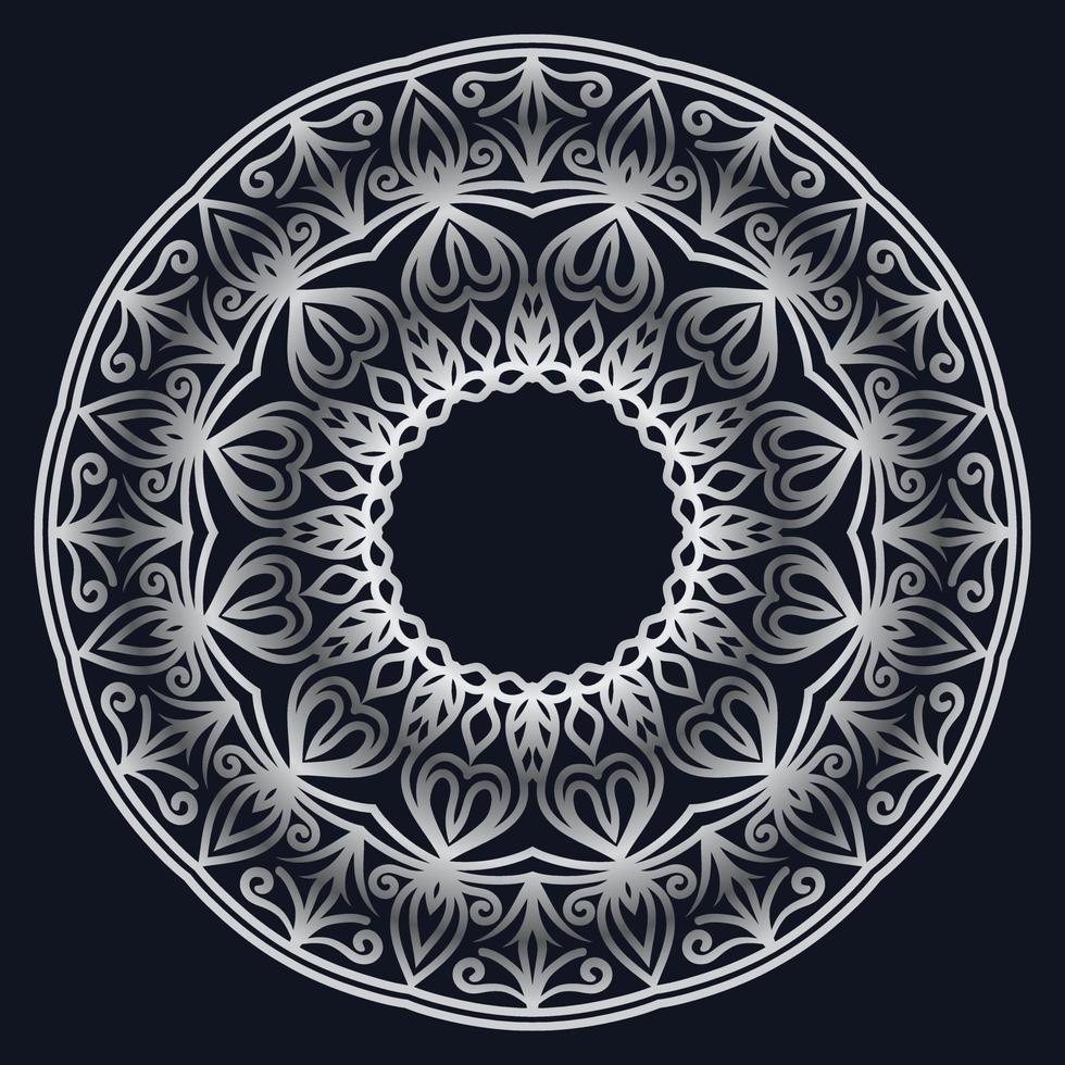 Decorative elements luxury ornament pattern gradient mandala design vector