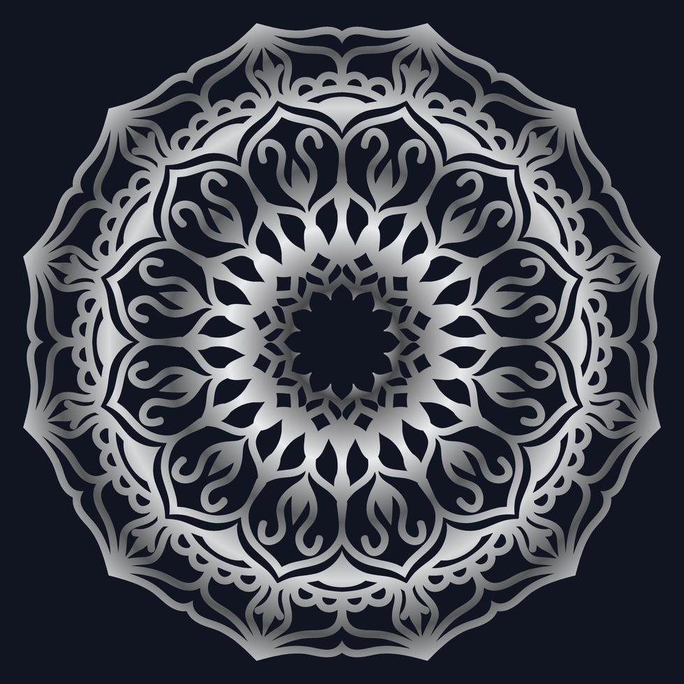 Decorative elements luxury ornament pattern gradient mandala design vector
