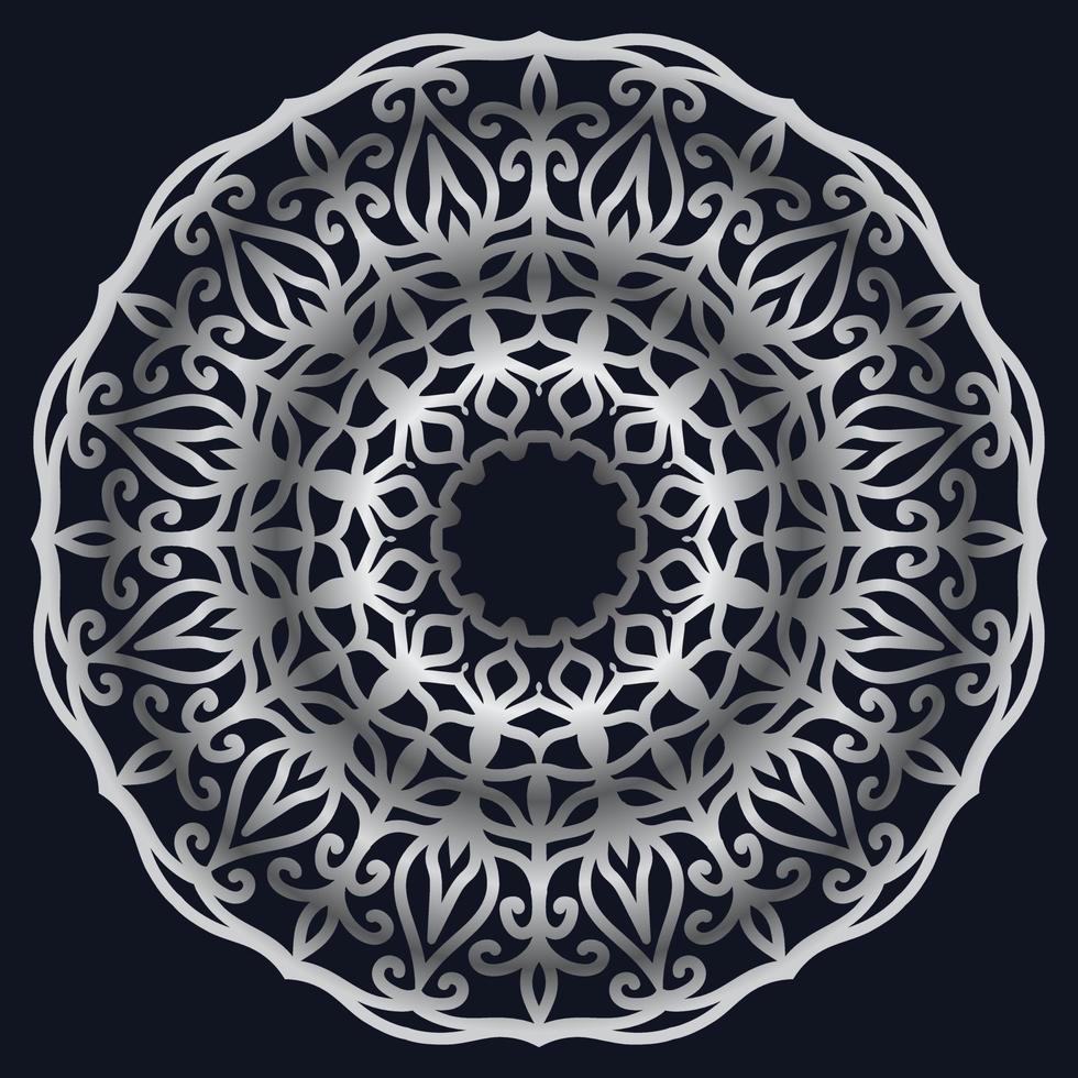 Decorative elements luxury ornament pattern gradient mandala design vector