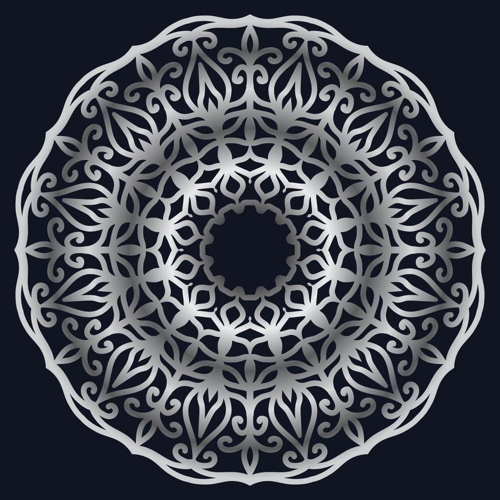 elementos decorativos lujo ornamento patrón gradiente mandala diseño vector