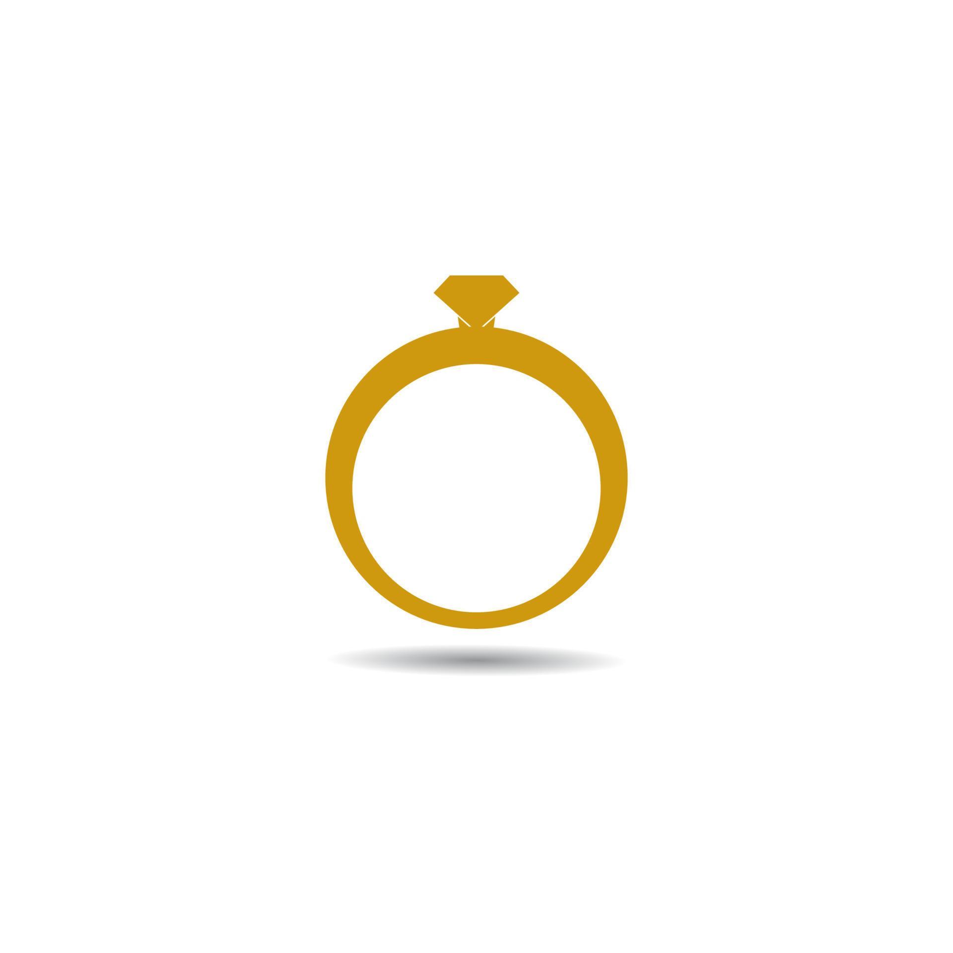Diamond ring logo vector icon illustration 18969991 Vector Art at Vecteezy