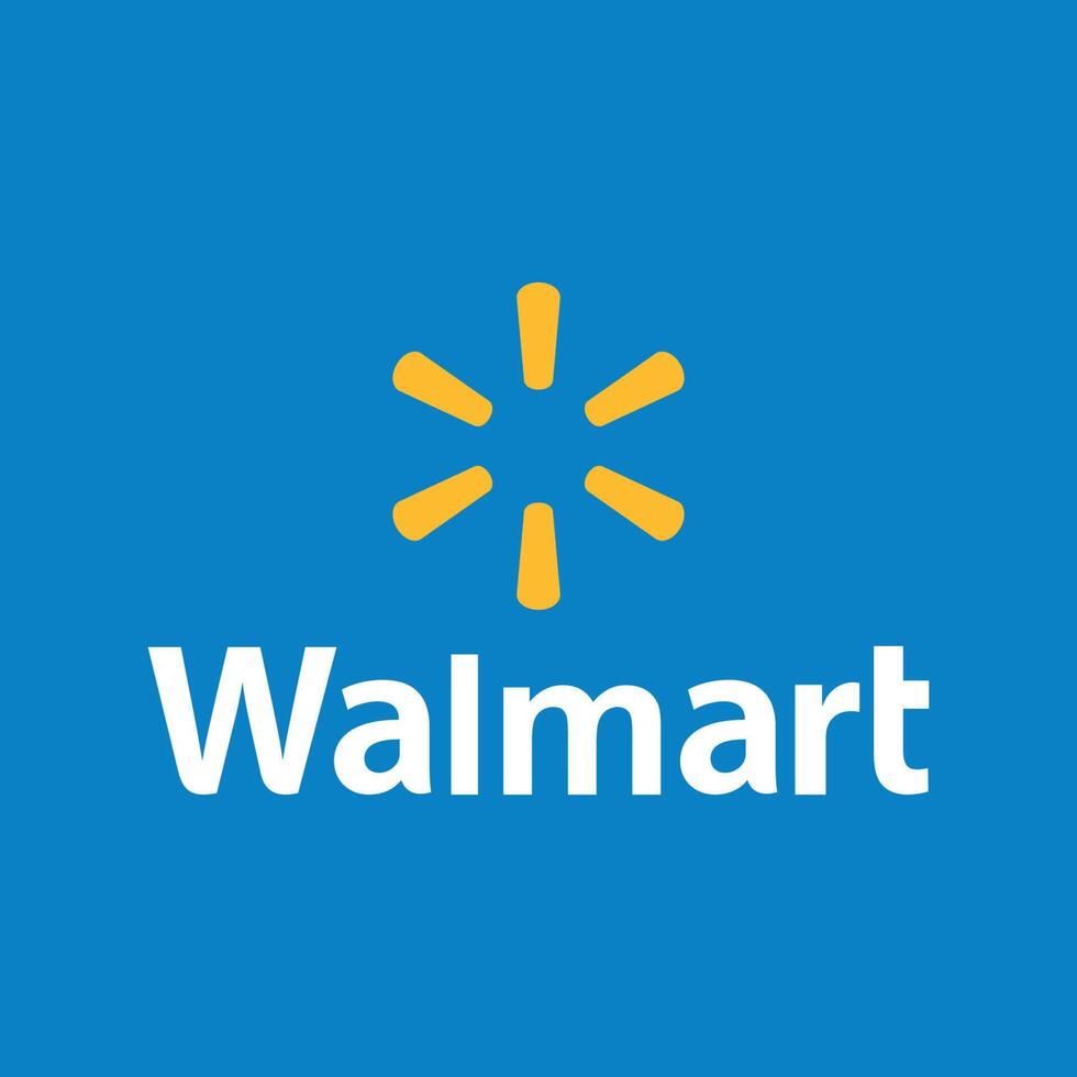 Walmart Spark logo on blue background 18970094 Vector Art at Vecteezy
