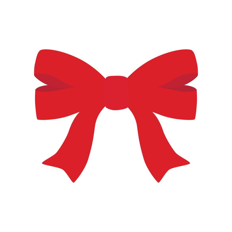 Red bow illustration vector