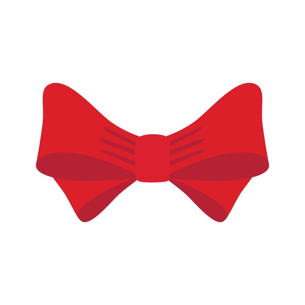 Red bow illustration vector