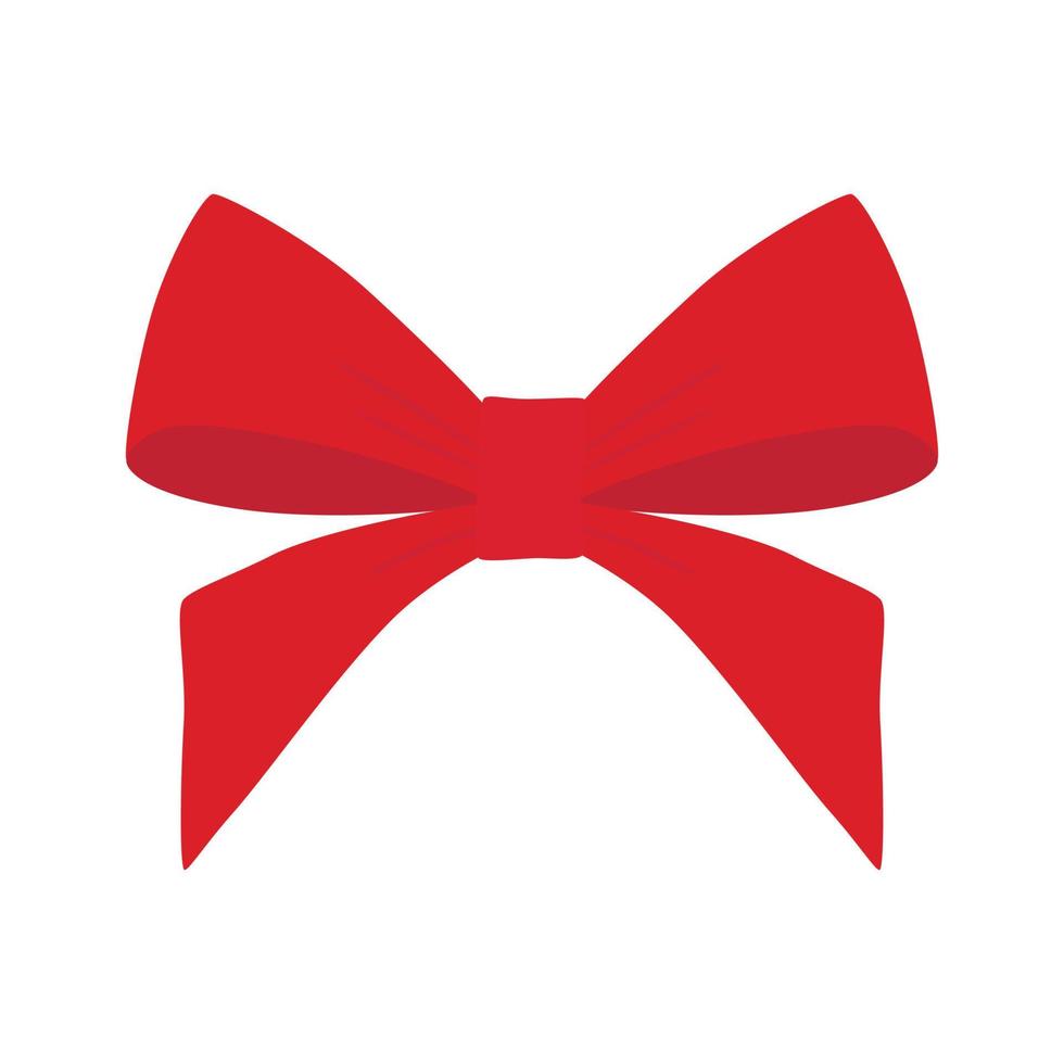 Red bow illustration vector