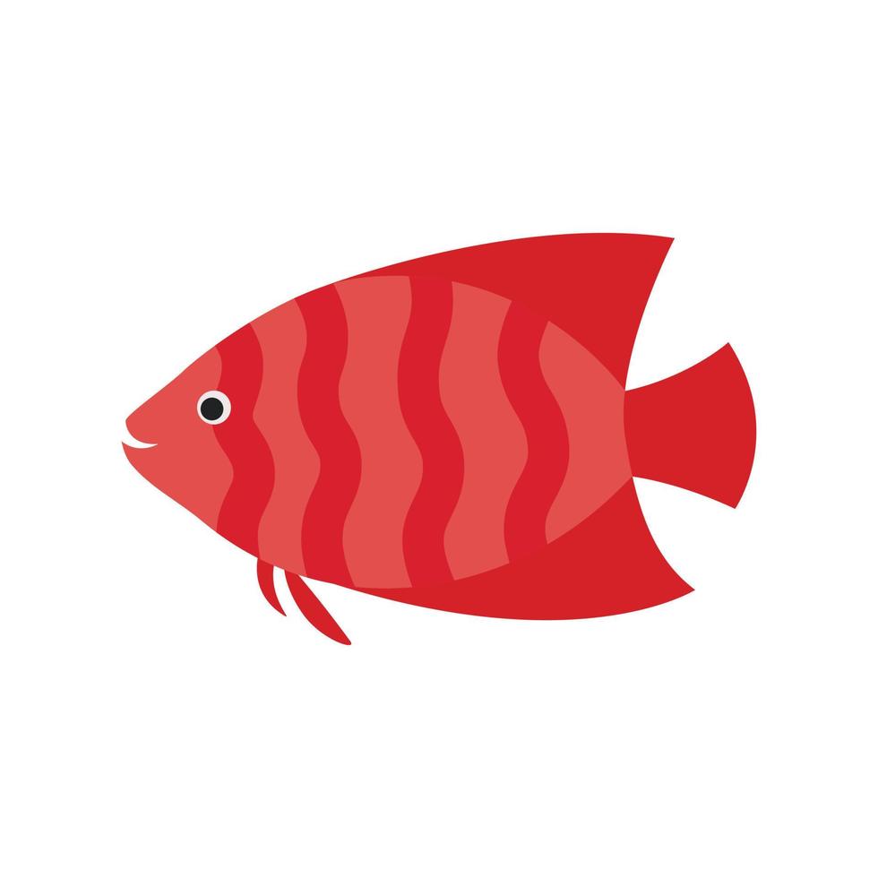 pink fish illustration vector