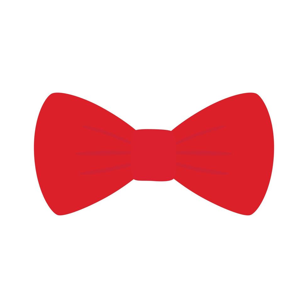 Red bow illustration vector