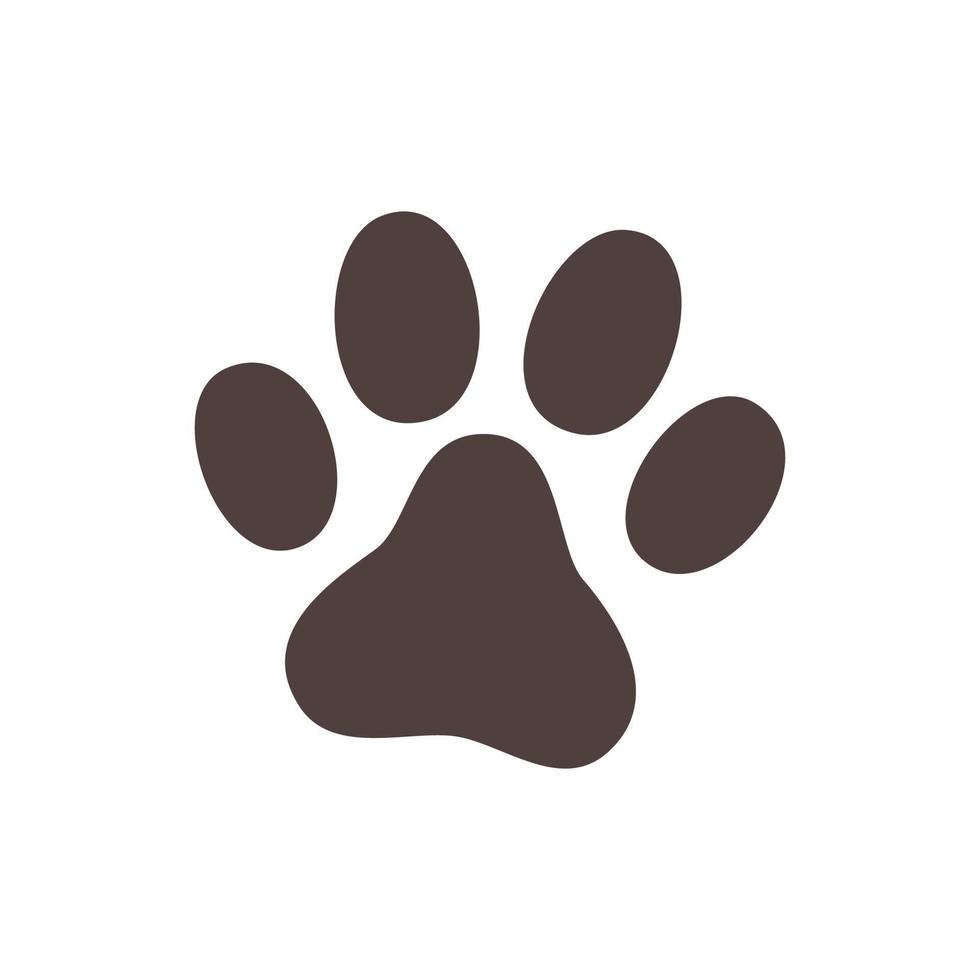 Dog paw illustration vector
