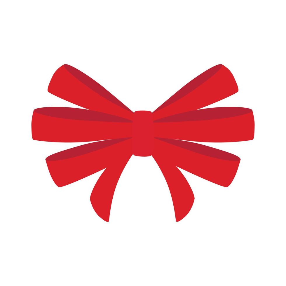 Red bow illustration vector