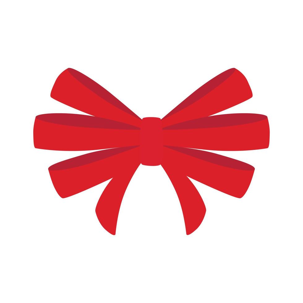 Red bow illustration vector