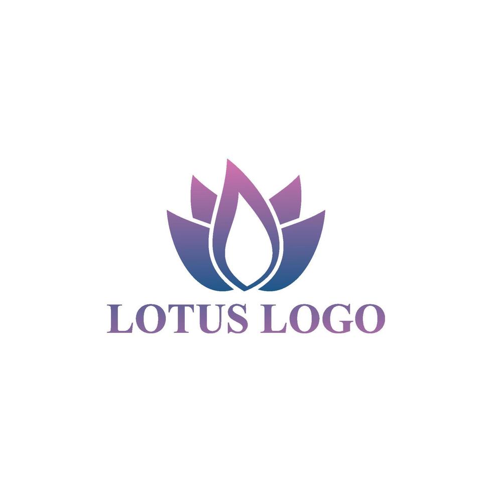 Vector nature logos of beauty lotus and spa flower symbol