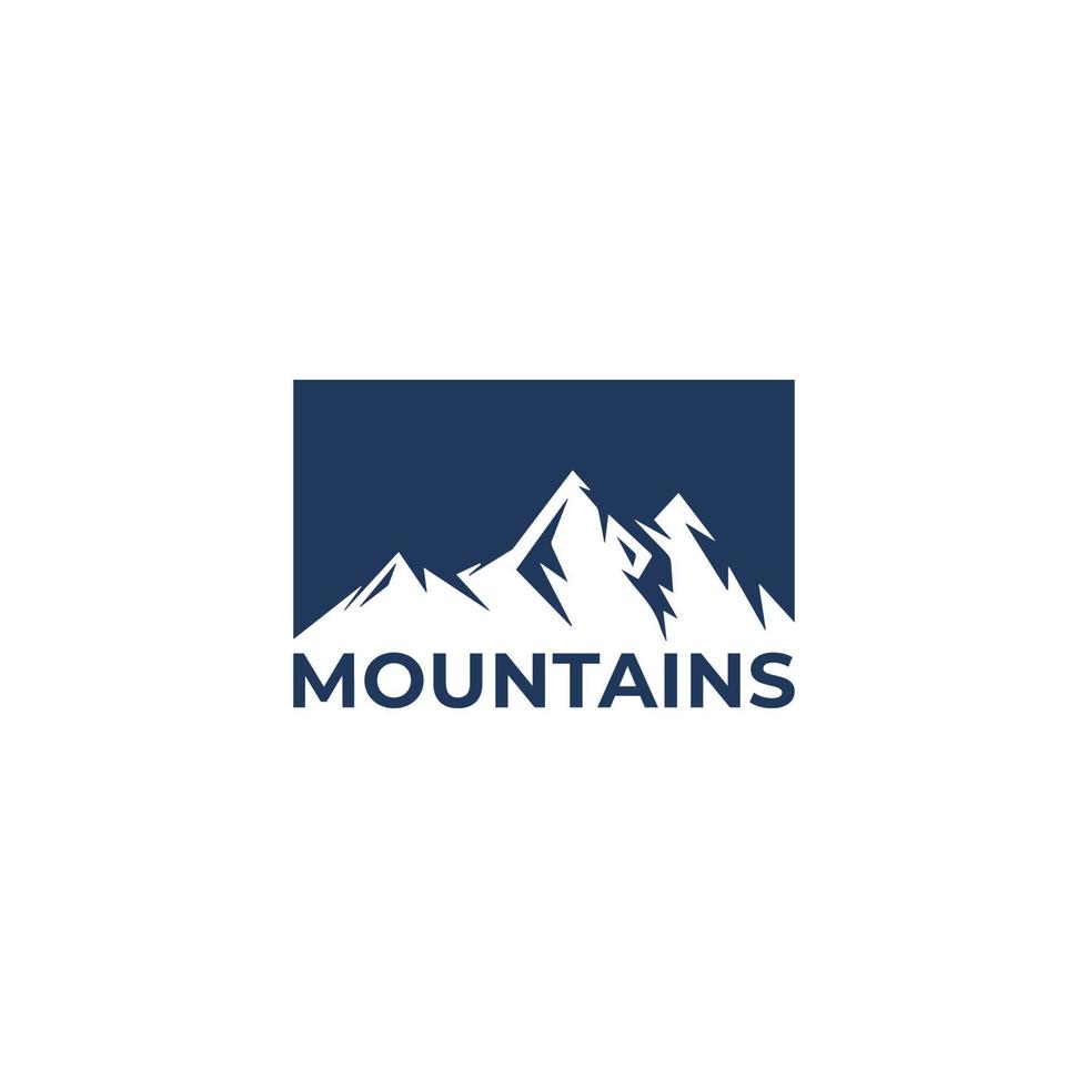 diseño de logotipo de montaña vectorial vector