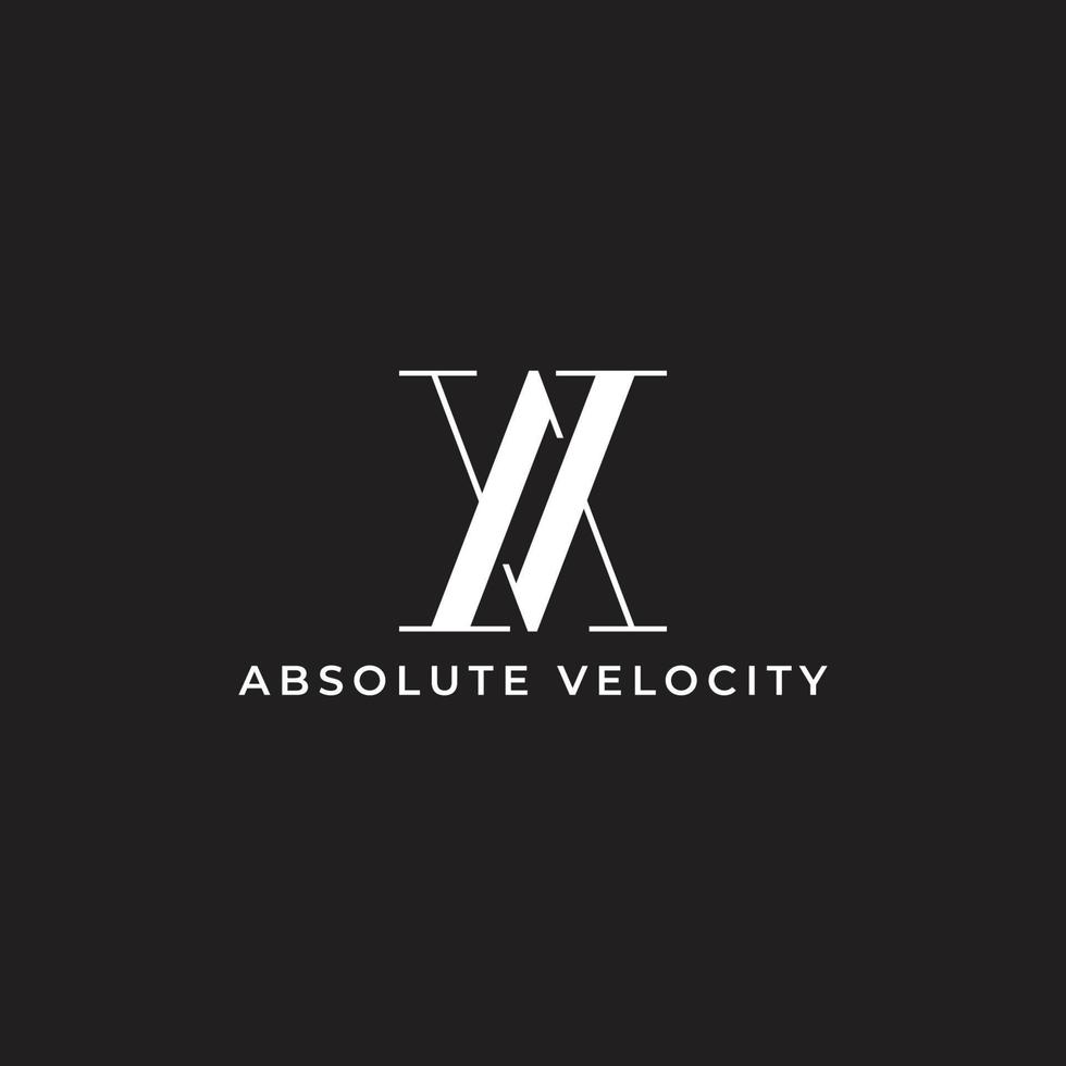 Vector abstract initial letter av logo design template icons for a business of luxury