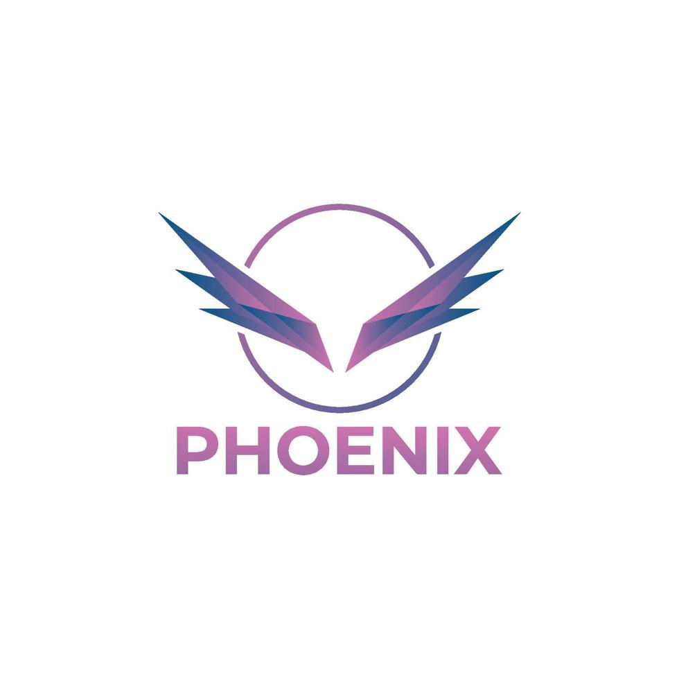 Simple wing logo design vector