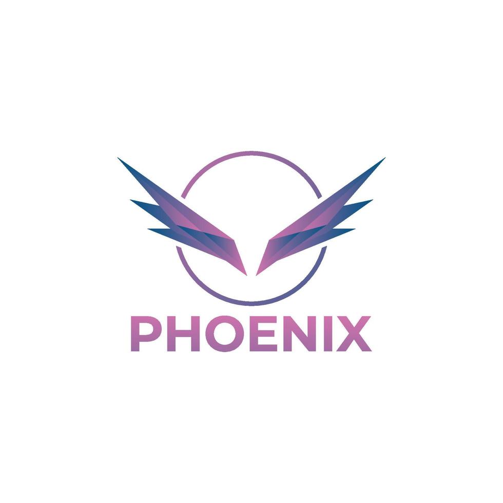 Simple wing logo design vector