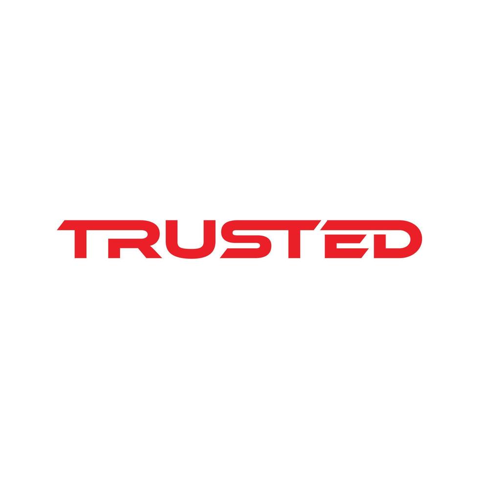 vector de concepto de diseño de logotipo de confianza