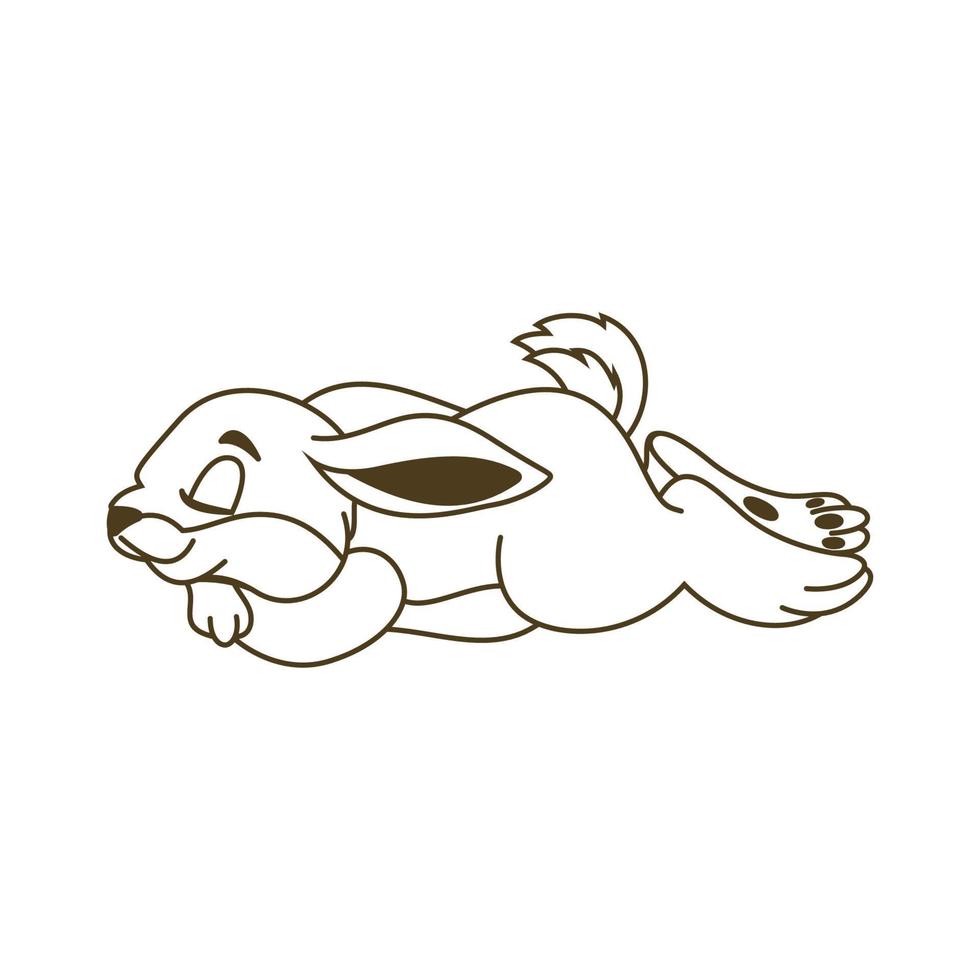 Rabbit vector icon illustration design