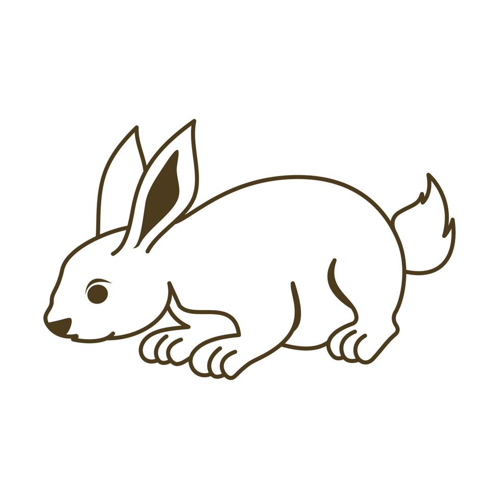 Rabbit vector icon illustration design